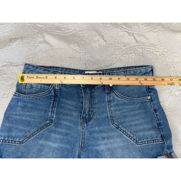 PTCL Denim Shorts Womens 28 High Rise Roll Cuff‎ Summer Casual Ethical - Picture 6 of 7